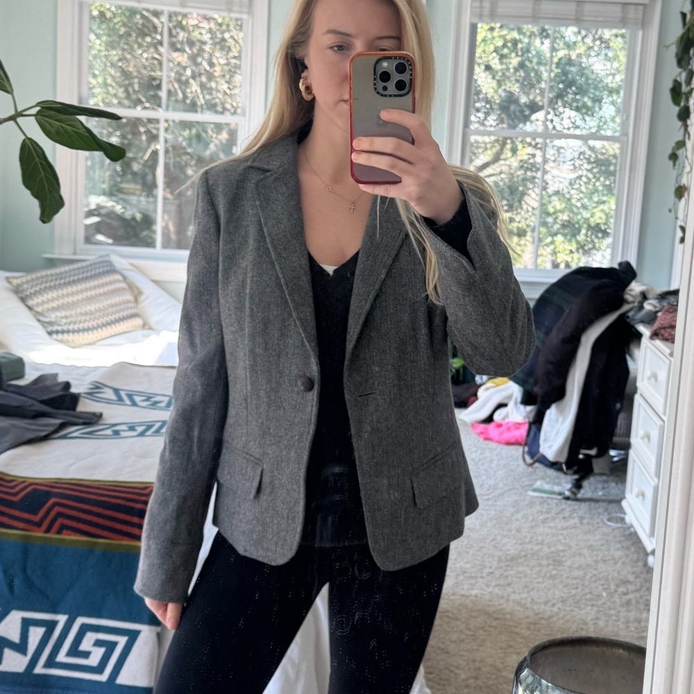 J. Crew Charcoal Blazer